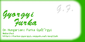 gyorgyi furka business card